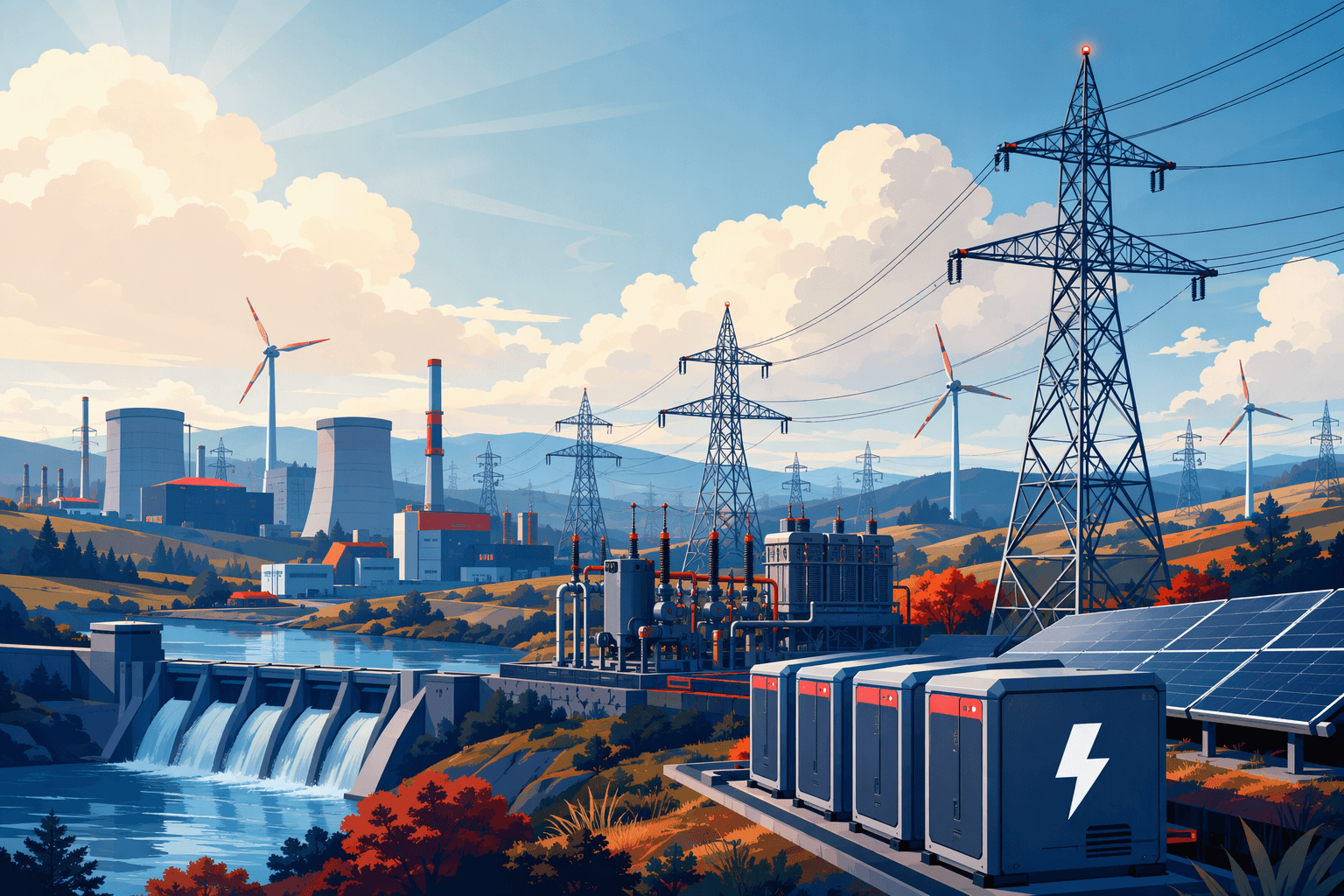 Power grid audit - illustration, Jake Team LLC