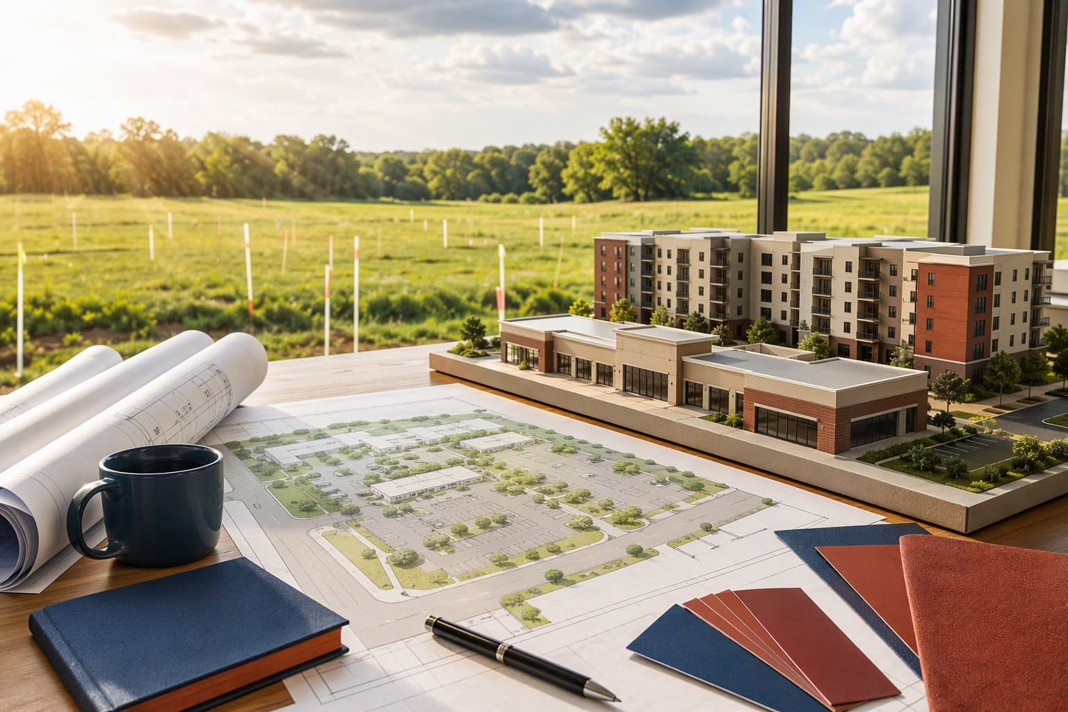 Mixed-Use Development - illustration, Jake Team LLC