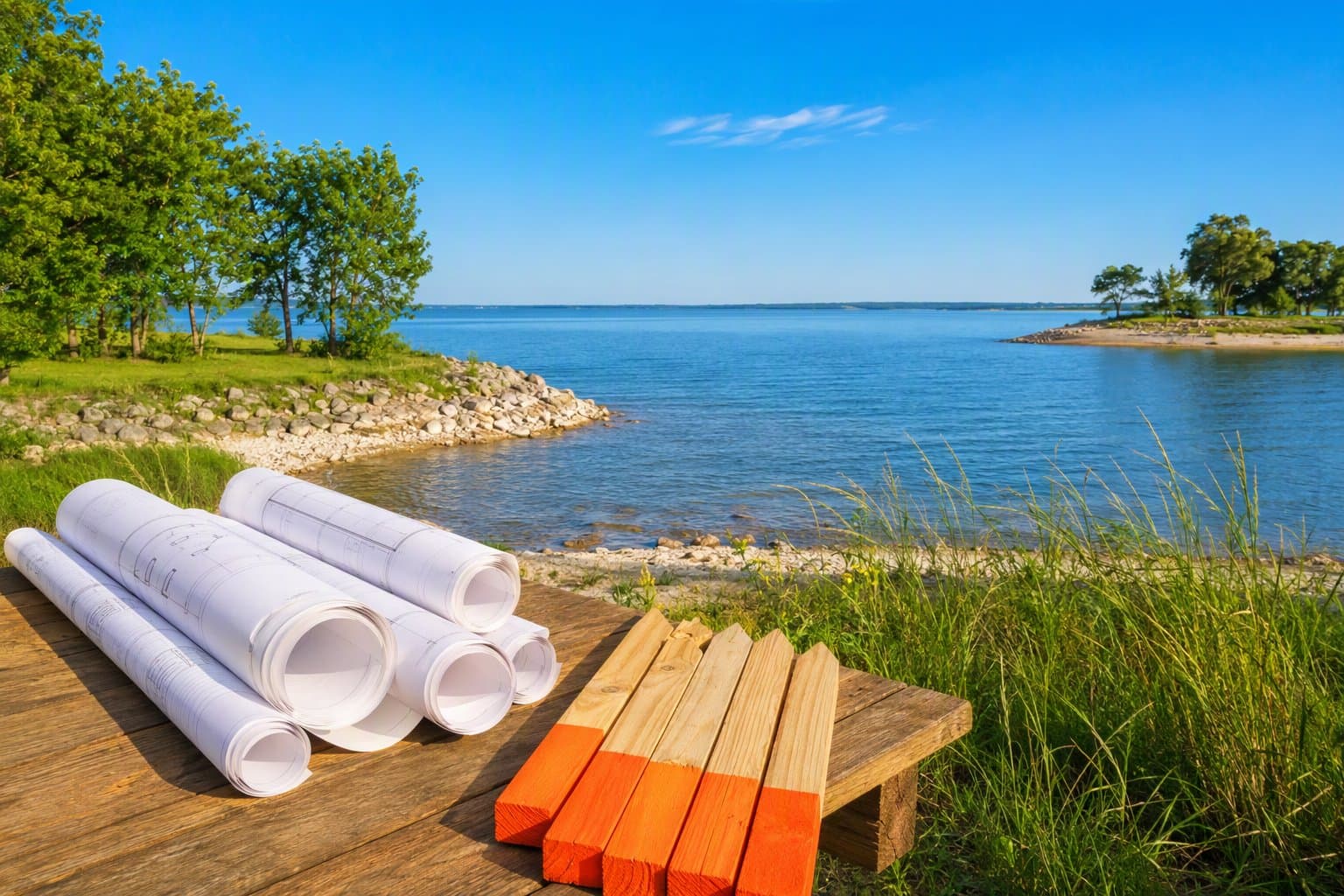 Lake Texoma development - illustration, Jake Team LLC