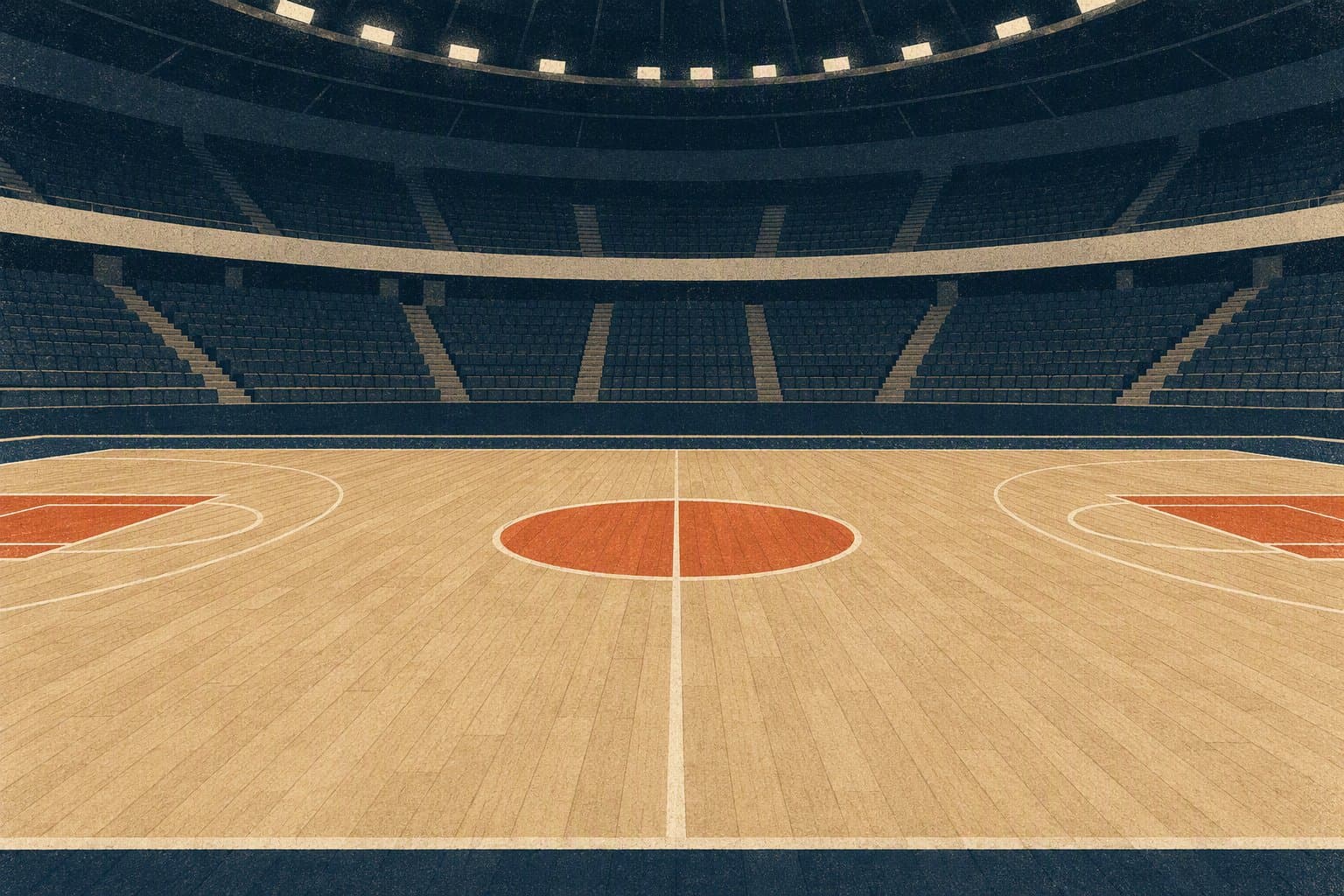Basketball Court Perspective - illustration, Jake Team LLC