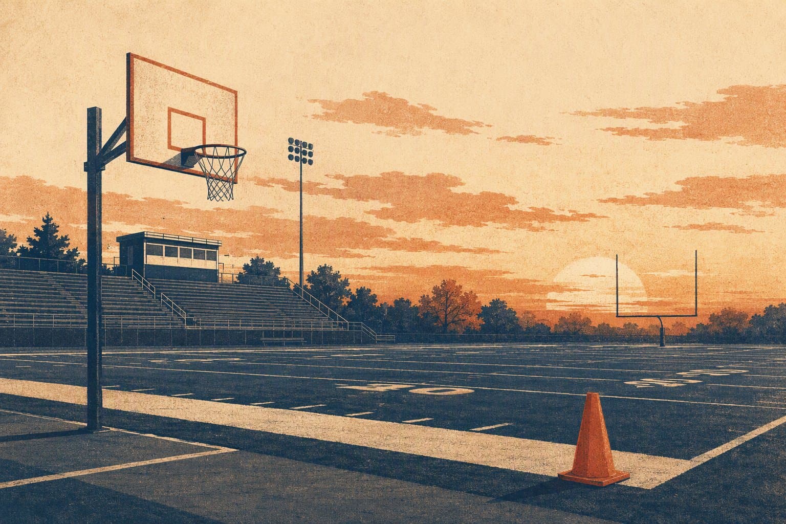 Texas High School Sports - illustration, Jake Team LLC