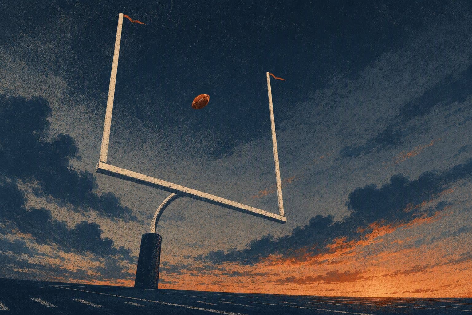 Late Field Goal - illustration, Jake Team LLC