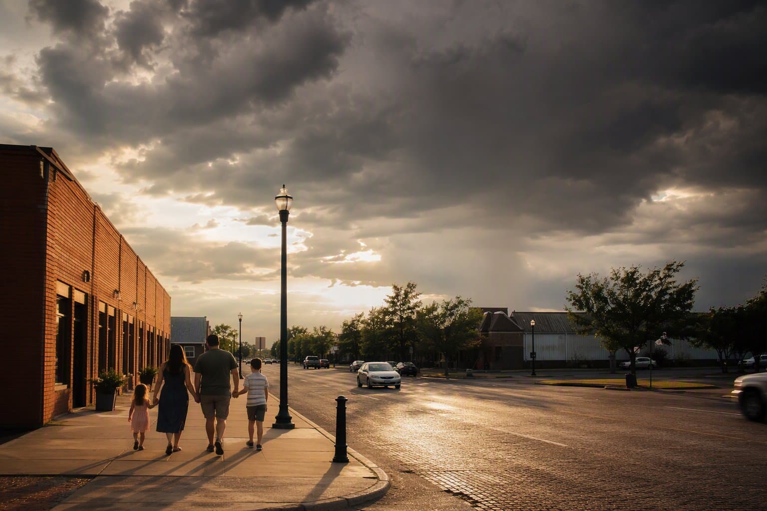 Summer heat and rain - illustration, Jake Team LLC