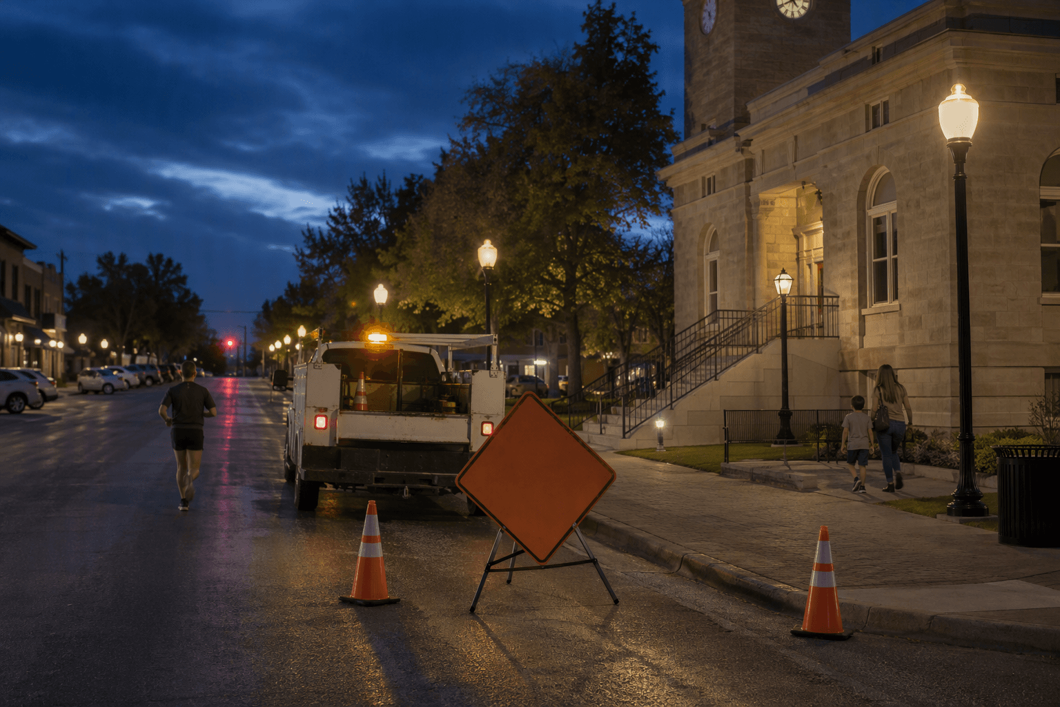 Overnight Road Closures - illustration, Jake Team LLC