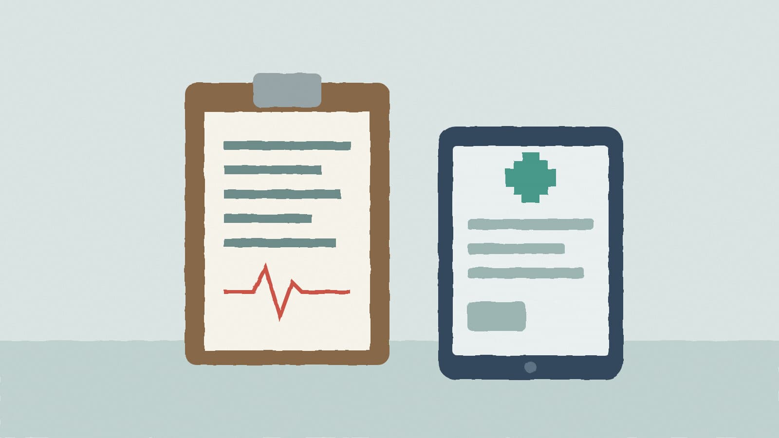 Medical chart and tablet - illustration, Jake Team LLC