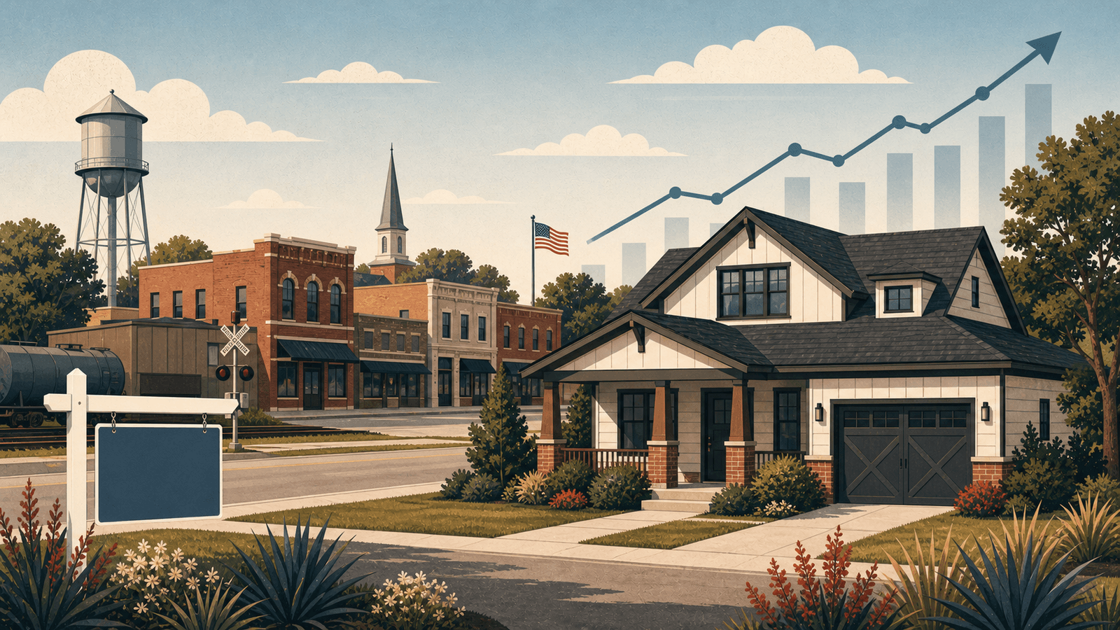 Van Alstyne housing market illustration. Illustration: Jake Team LLC
