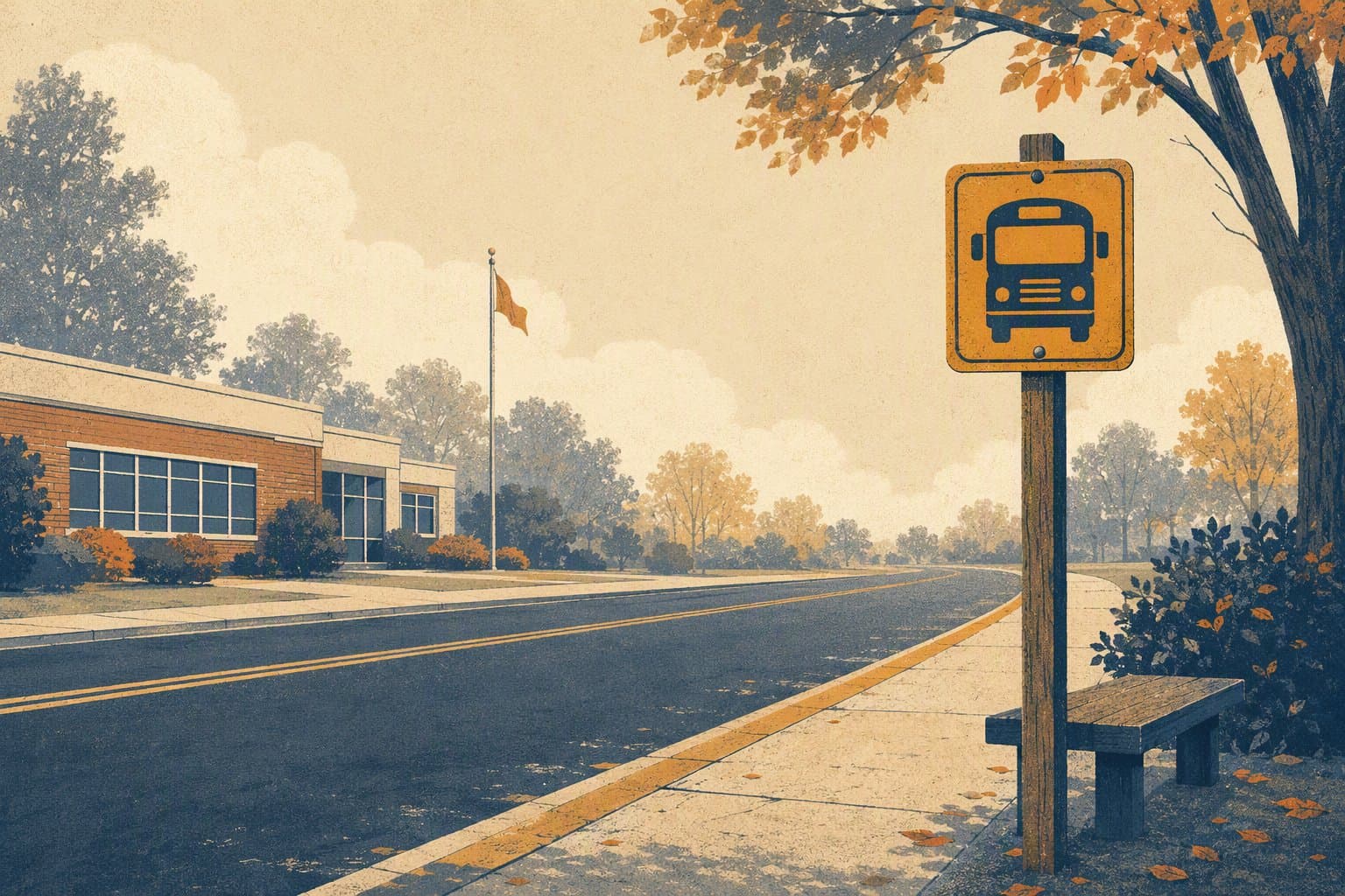 School Bus Safety - illustration, Jake Team LLC