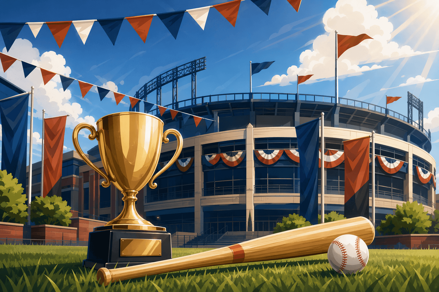 Baseball Victory - illustration, Jake Team LLC
