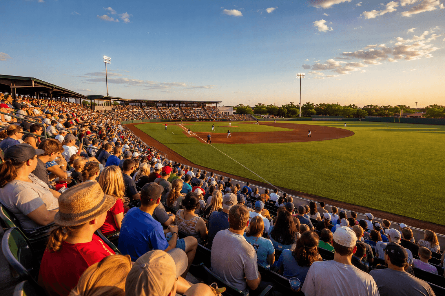 baseball stadium crowd - illustration, Jake Team LLC