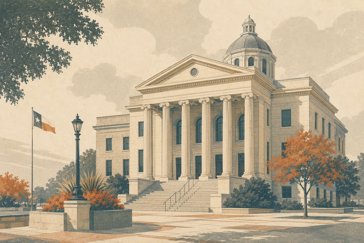 Sherman county clerk office - illustration, Jake Team LLC