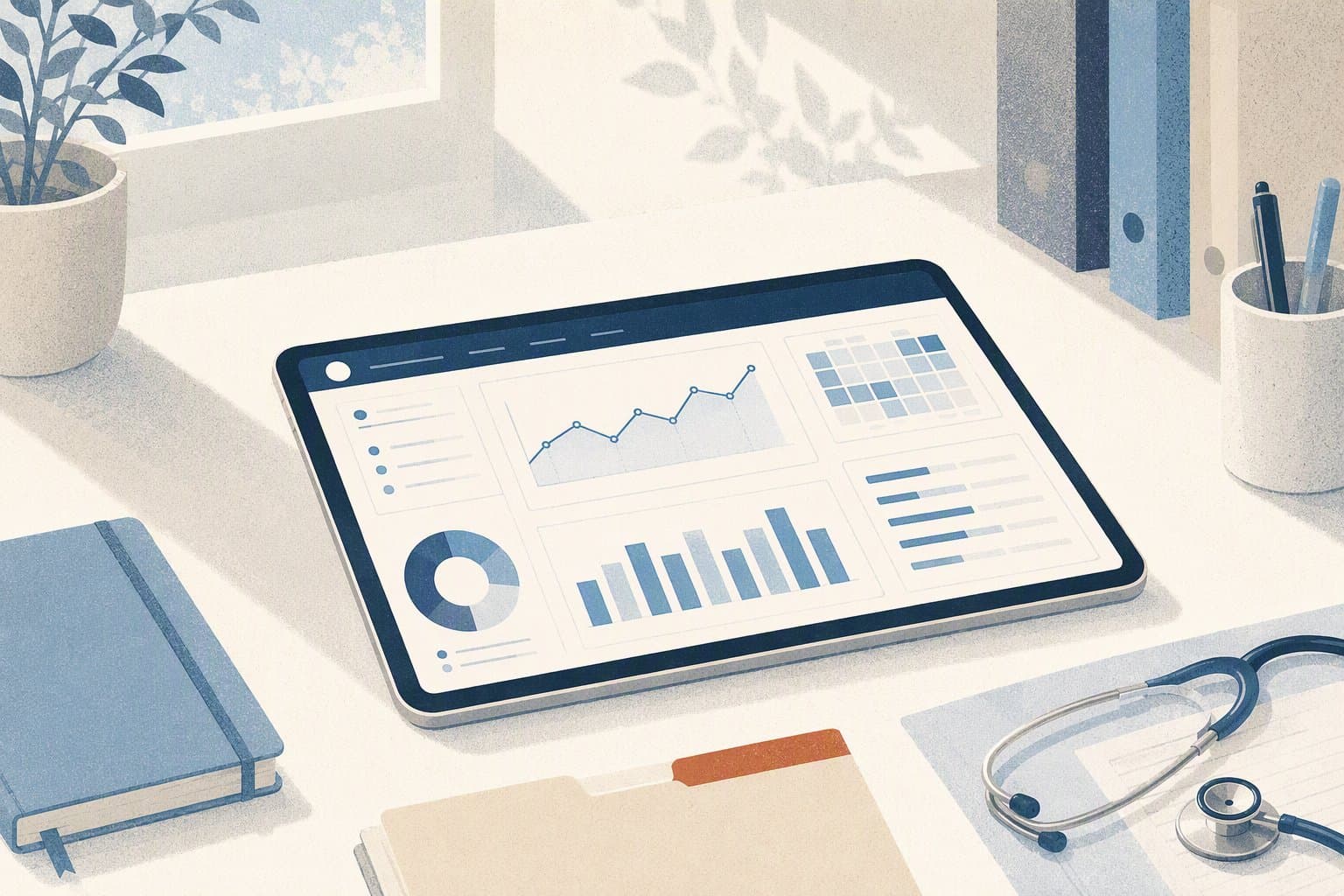 Digital Health Records - illustration, Jake Team LLC